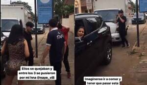 Crónica / [VIDEO] Pamela Vill a los gritos y tongos porque estacionó mal