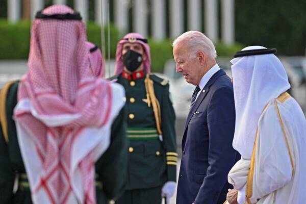 Biden llegó a Arabia Saudita en un vuelo histórico directo desde Israel - ADN Digital