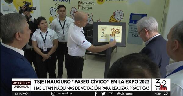 “Paseo Cívico”: habilitan máquinas de votación en la Expo para realizar prácticas