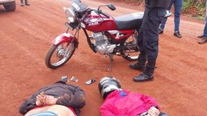 Policía captura a supuestos motochorros tras tiroteo en Yguazú