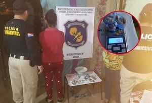 Detuvieron a dos personas e incautaron varias dosis de drogas tras un allanamiento en Lambaré