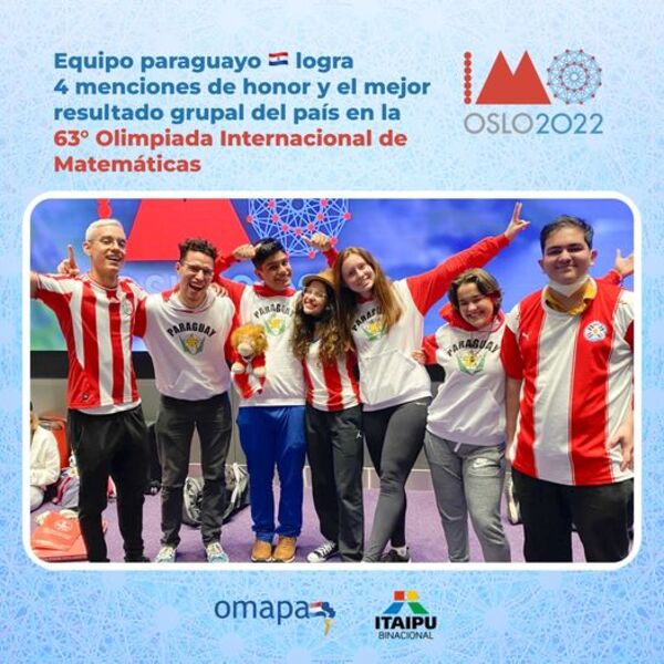 Paraguay obtiene honores y mejor puntaje grupal en Olimpiada Internacional de Matemáticas - ADN Digital