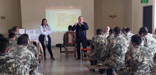 Capacitaron a militares sobre la detección y atención de actos de violencia contra la mujer