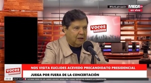 Euclides Acevedo, tajante, responde a los que lo califican de "satélite" - Megacadena — Últimas Noticias de Paraguay