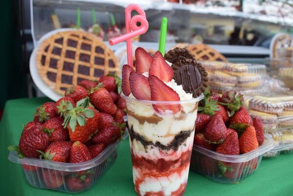 La “Expo Frutilla” no se detiene a pesar del frío y la lluvia - Nacionales - ABC Color