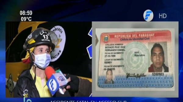 ¡Ruin! Conductor chocó, mató a motocicleta y se dio a la fuga | Noticias Paraguay