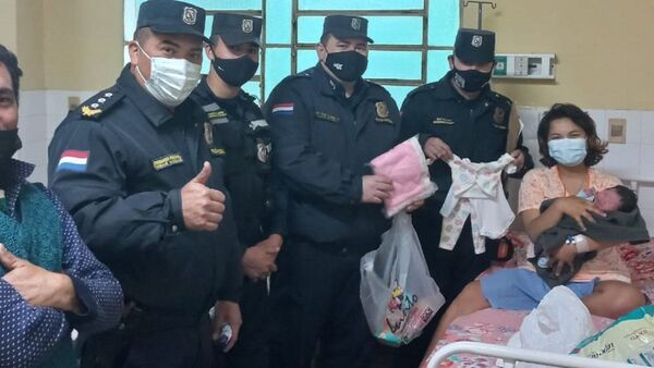Rosa Inés, la niña que nació en una patrullera de la Policía Nacional