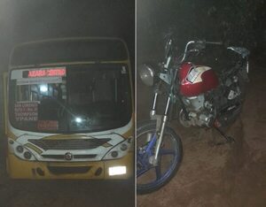 Militar en moto colisiona por un colectivo y muere  - Policiales - ABC Color