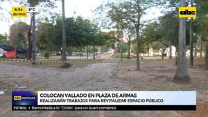 Vallado en la Plaza de Armas  - ABC Noticias - ABC Color