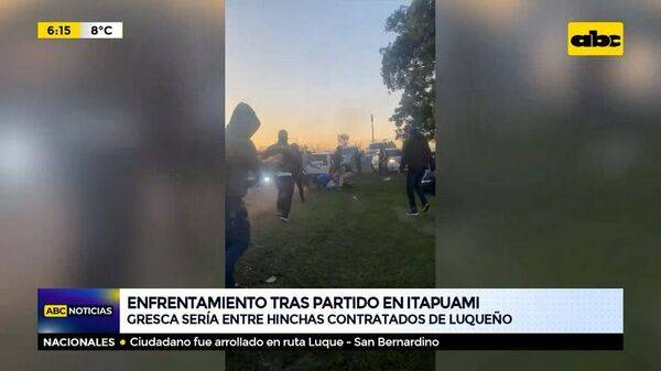Enfrentamiento tras partido en Itapuami - ABC Noticias - ABC Color