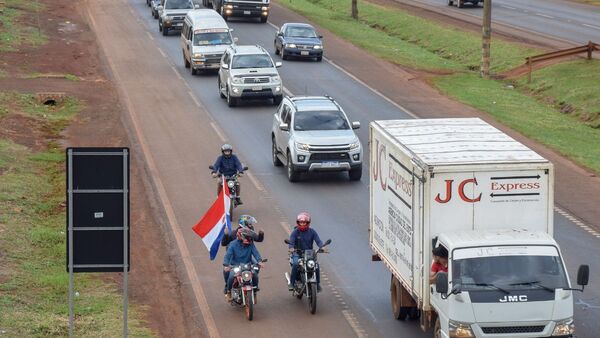 Transportistas se manifiestan en CDE contra la ola de asaltos en rutas