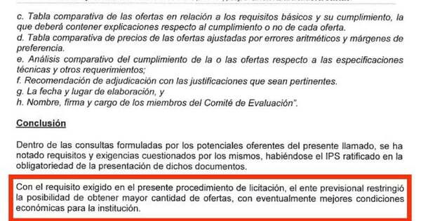 La Nación / Llamado de licitación de limpieza del IPS fue dirigido, según la Contraloría