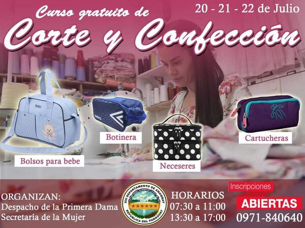 Gobernación organiza curso gratuito de corte y confección - Radio Imperio