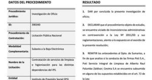 La Nación / Contraloría comprueba irregularidades en las licitaciones de limpieza del IPS