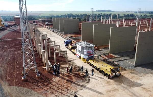ANDE: llegan a subestación de Yguazú transformadores para retiro de energía de Itaipú