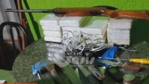 Intervienen casa por violencia, pero hallan más de 15 kilos de cocaína