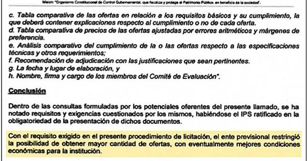 La Nación / Contraloría también confirma esquema amañado en licitación de limpieza del IPS