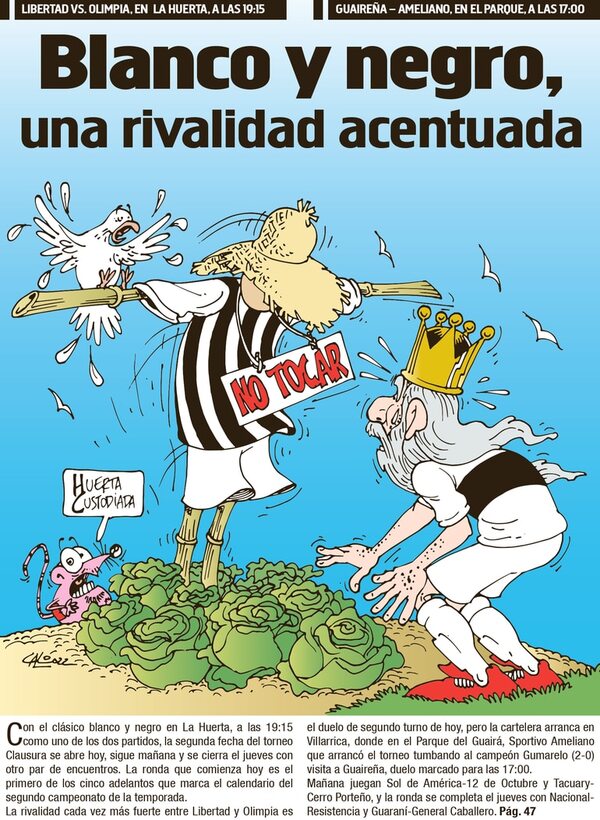 Blanco y negro, una rivalidad acentuada - Fútbol - ABC Color