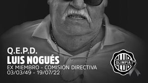 Olimpia lamenta la partida de Luis Nogués