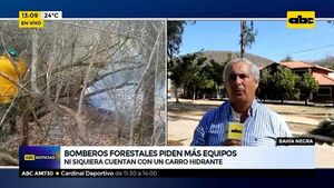 Bomberos forestales piden más equipos  - ABC Noticias - ABC Color