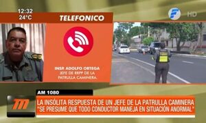 Insólita respuesta del jefe de la Caminera | Telefuturo