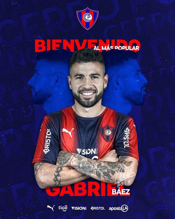 Cerro Porteño presentó a Gabriel Baéz - Cerro Porteño - ABC Color