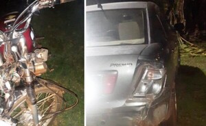Motociclista chocó contra un automóvil que le salió al paso