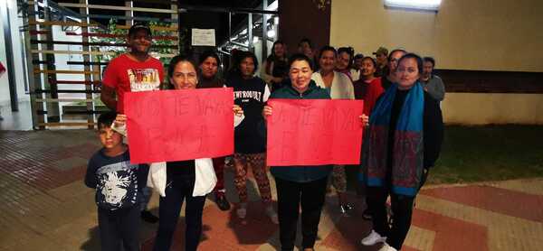 Protestan cierre de BNF en barrio San Francisco de Asunción | 1000 Noticias
