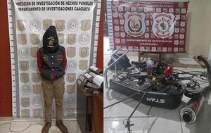 Capturan a un joven y recuperan accesorios de motocicleta hurtada en Coronel Oviedo – Prensa 5