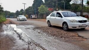 Circular por Capiatá es un peligro, las calles están horribles y ni veredas hay