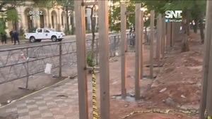 Enrejado temporal de la Plaza de Armas - SNT