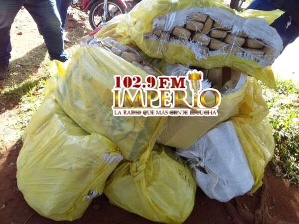 225 kilos de marihuana en 9 bolsas incautadas y un detenido en el barrio María Victoria - Radio Imperio