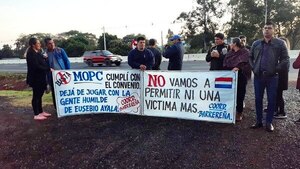 Diario HOY | Pobladores de Barrero Grande, en pie de guerra: exigen al MOPC cumplir convenio