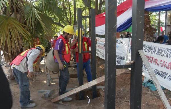 Plaza de Armas: obras de enrejado culminarán a mediados de agosto