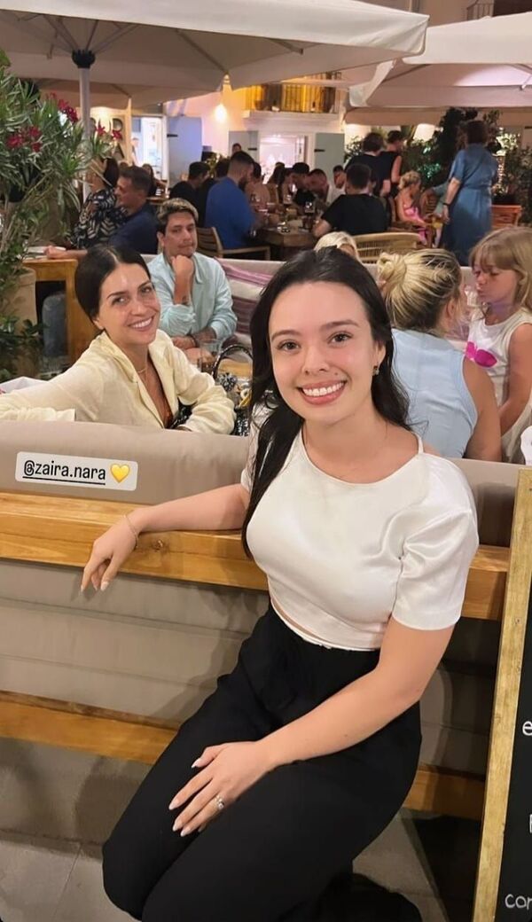 Fio Filártiga, la esposa de Néstor Camacho, se encontró con Zaira Nara en Ibiza - Gente - ABC Color
