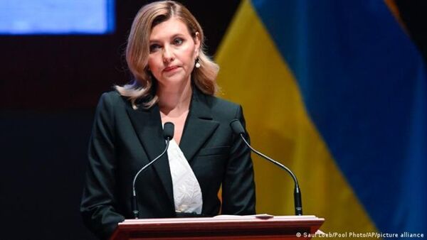 Primera dama de Ucrania pide a Estados Unidos más armas para enfrentar a Rusia