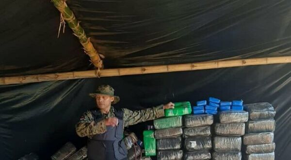 Hallan campamento con más de 3.000 kilos de marihuana en Canindeyú