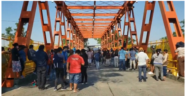 Se cerró el puente en Falcón debido a una manifestación en el lado curepí