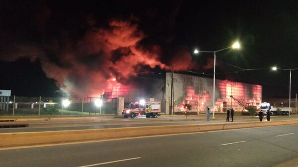 Ardió depósito de la AFIP-Aduana en Garupá