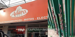 CNEL. BOGADO: DELINCUENTES SE LLEVAN ELECTRODOMÉSTICOS EN EL MISMO CAMIÓN DE LA EMPRESA