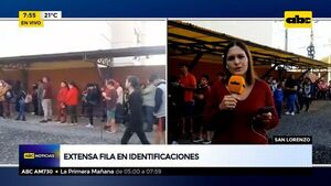 Extensa fila en identificaciones de San Lorenzo.   - ABC Noticias - ABC Color
