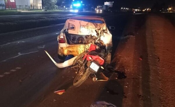 Herido tras chocar contra auto cuyo conductor estaba alcoholizado
