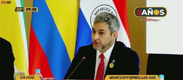 Mario Abdo da apertura a reunión del Prosur - C9N