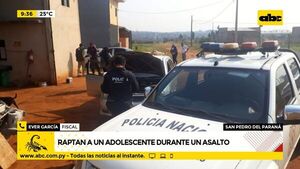 Raptan a un adolescente durante un asalto - ABC Noticias - ABC Color