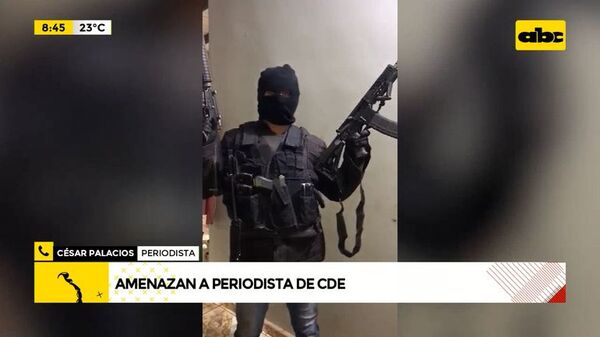 Amenazan a periodista de Ciudad Del Este. - ABC Noticias - ABC Color