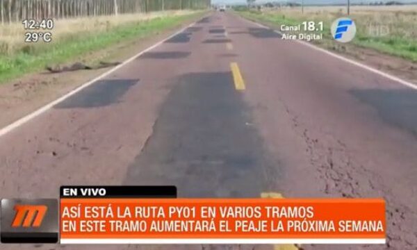 ¡Lamentable! Así está la ruta PY01 en varios tramos | Telefuturo