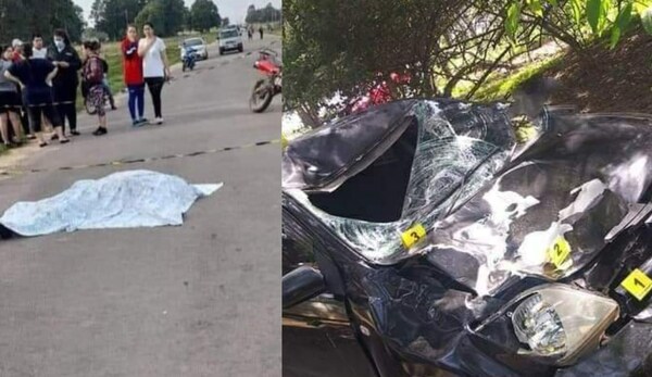 Policía atropelló y mató a dos personas en Villa Florida - Noticiero Paraguay