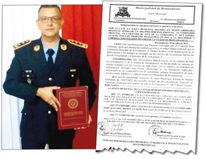 Concejales de Hernandarias reconocen incansable labor de Crio. Ppal. Daniel Ávalos - La Clave