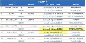 Versus / Las lumínicas no pasaron la prueba y un partido de Primera se jugará lunes a la siesta - Paraguaype.com