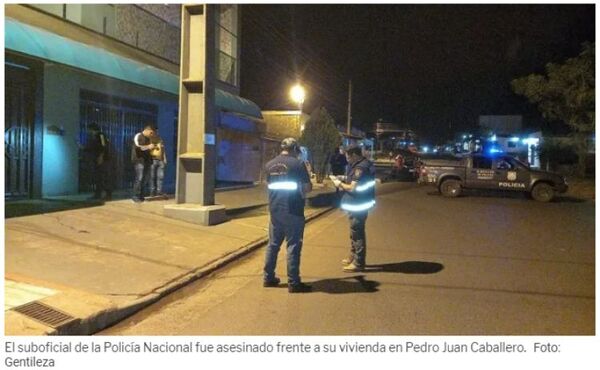 Dos sicarios asesinan a tiros a un suboficial en Pedro Juan Caballero